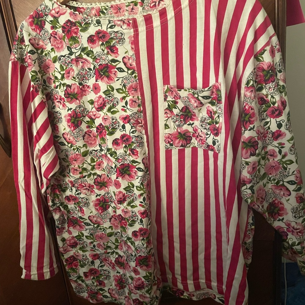 Floral and Striped Kids Pajamas
